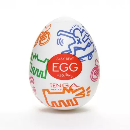 Tenga Easy Beat Egg Keith Haring Street jednorazowy masturbator w kształcie jajka