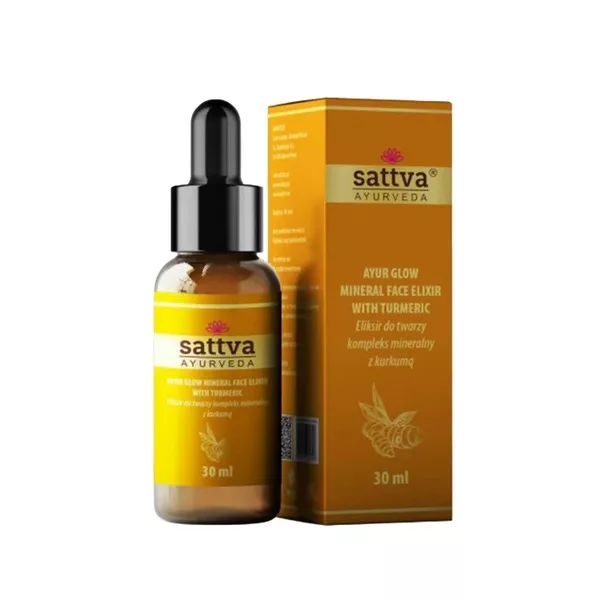 Sattva Ayur Glow serum do twarzy z kurkumą i kompleksem mineralnym 30ml