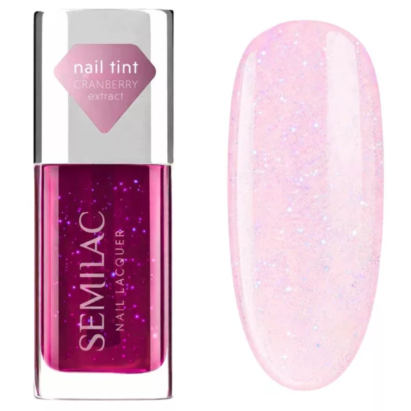 Semilac Nail Perfector, odżywka do paznokci, Cranberry Glow, 9ml