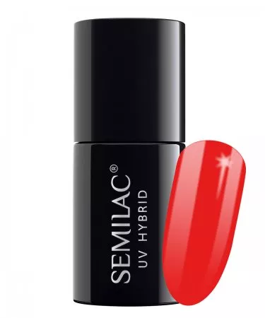 Semilac, lakier hybrydowy, 7ml, 134 Red Carpet