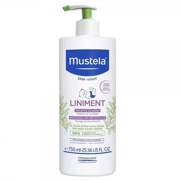 Mustela Liniment emulsja oczyszczająca skórę dzieci pod pieluszką 750ml