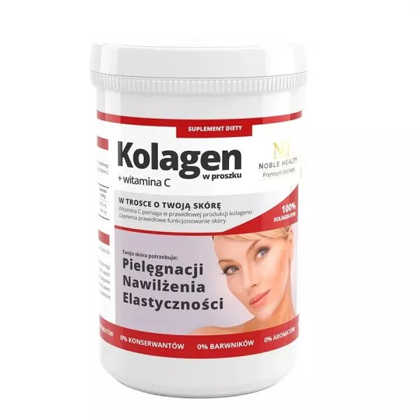 Noble Health Kolagen + witamina C w proszku suplement diety 100g