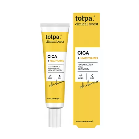 Tołpa Clinical Boost Cica+ niacynamid, długotrwale regenrujący krem do twarzy, 40ml