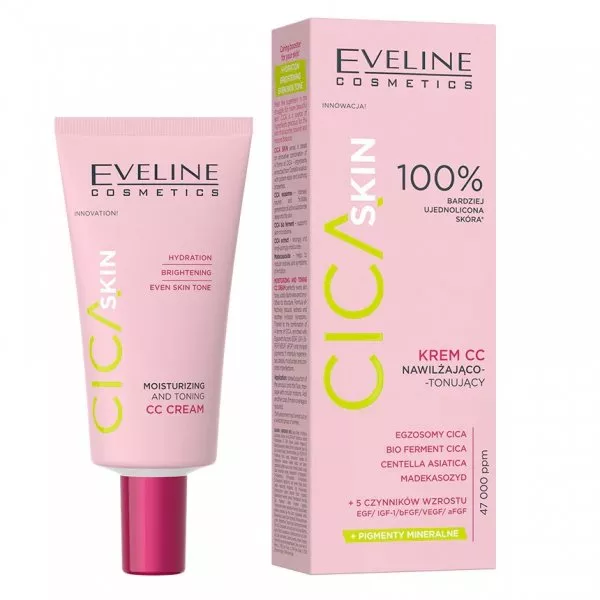 Eveline Cosmetics Cica Skin krem CC nawilżająco-tonujący 30ml