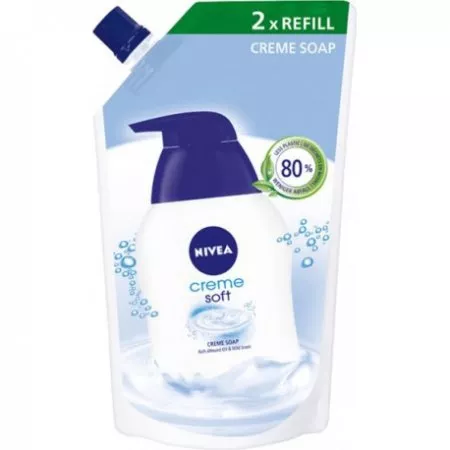 Nivea Creme Soft mydło w płynie opakowanie uzupełniające 500ml