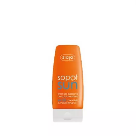 Ziaja Sopot Sun, krem do opalania dla cery fotowrażliwej SPF25, 60ml