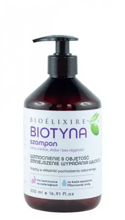 Bioelixire, szampon z biotyną, 500ml