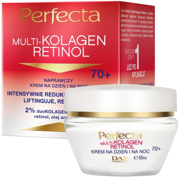 Perfecta Multi-Kolagen Retinol naprawczy krem na dzień i na noc 70+ 50ml