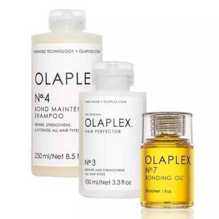 Olaplex, zestaw regenerujący No.3, No.4, No.7