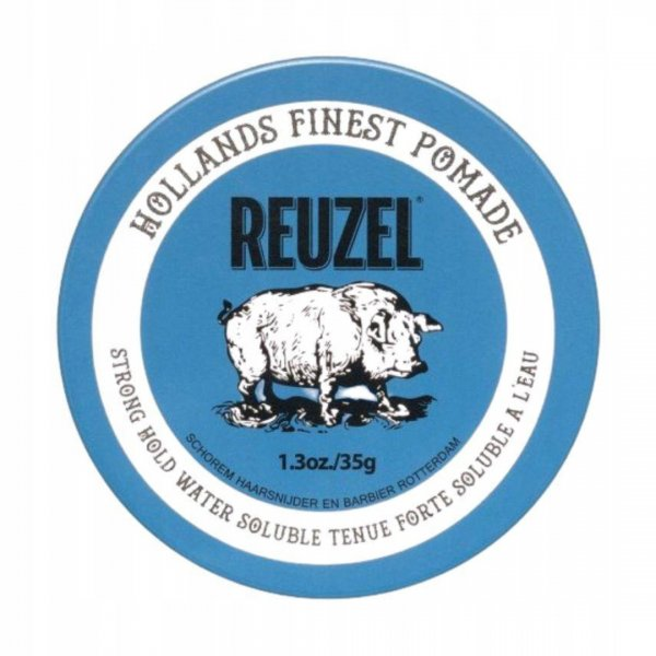 Reuzel Blue Piglet, wodna pomada do włosów, mocna, 35g
