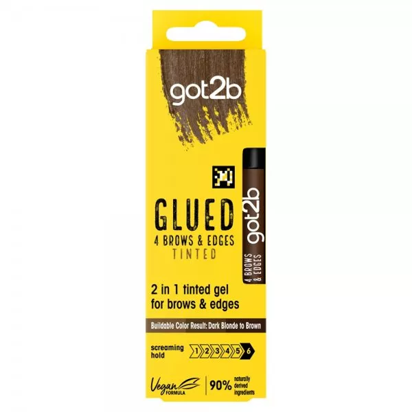 Schwarzkopf Got2B Glued 4 Brows & Edges Tinted żel do stylizacji brwi Brown 16ml