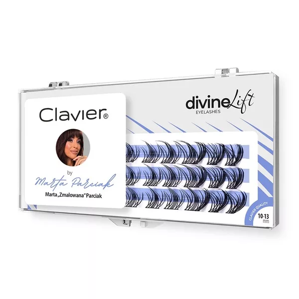 Clavier Divine Lift by Marta „Zmalowana” Parciak kępki rzęs – natychmiastowy lifting i zagęszczenie 10-13mm