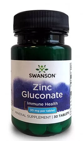 Swanson, cynk (glukonian), 30 tabletek