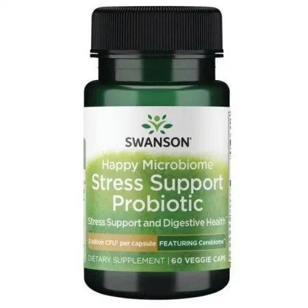 Swanson Happy Microbiome Stress Support Prob. 60vc