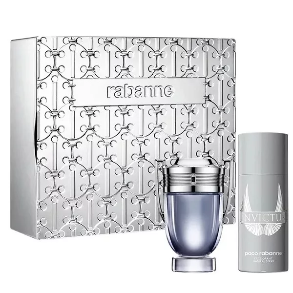 Paco Rabanne Invictus zestaw prezentowy dla mężczyzn woda toaletowa 100ml + dezodorant w sprayu 150ml