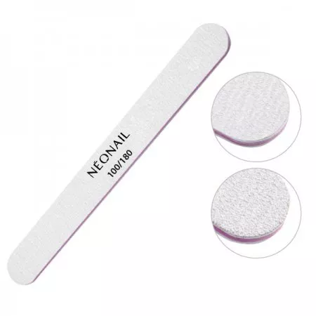 NeoNail, pilnik szary prosty 100/180, ref. 4506
