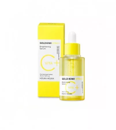 Holika Holika Gold Kiwi Vita C Plus, rozświetlające serum z ekstraktem z kiwi, 45 ml