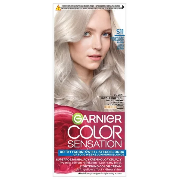 Garnier Color Sensation Krem koloryzujący S11 Przydymiony ultrajasny blond