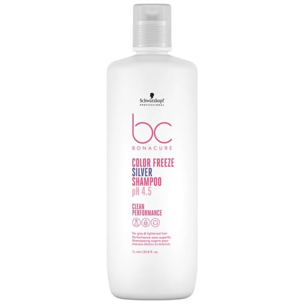 Schwarzkopf BC Color Freeze Silver, szampon ochładzający odcień blond, 1000ml