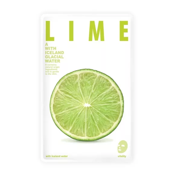 Blue Dot witalizująca maseczka w płacie Lime, 20g - data ważności (24.07.2026)