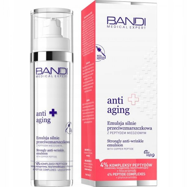 Bandi Medical Expert anti aging, emulsja silnie przeciwzmarszkowa z peptydem miedziowym, 50ml