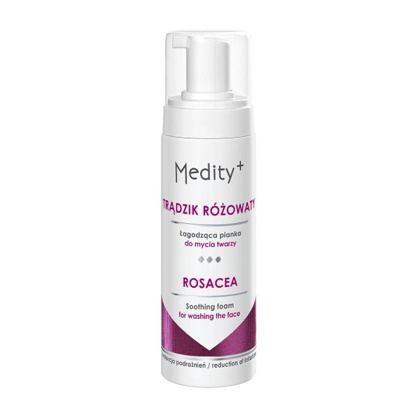 Medity+ Trądzik Różowaty łagodząca pianka do mycia twarzy 150ml