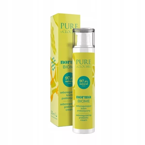 Clochee Pure Normabiome, seboregulujący krem prebiotyczny do twarzy, 50ml
