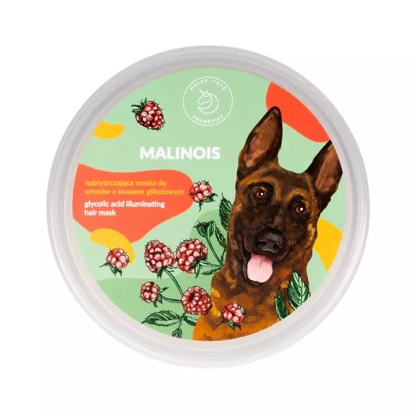 HAIRY TALE Malinois nabłyszczająca maska do włosów z kwasem glikolowym 200ml