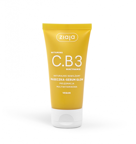 Ziaja Witamina C.B3 Niacynamid Naturalnie Nawilżamy, maseczka-serum glow, 50ml