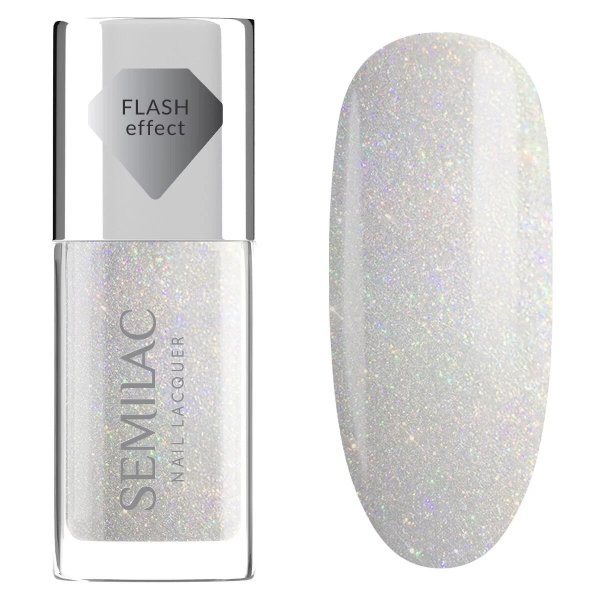 Semilac, klasyczny lakier do paznokci, 116 Lacquer Holo Flash, 9ml