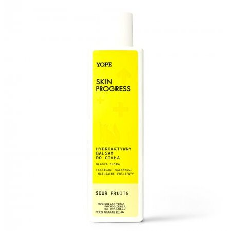 Yope Skin Progress, hydroaktywny balsam do ciała - gładka skóra - Sour Fruits, 200ml