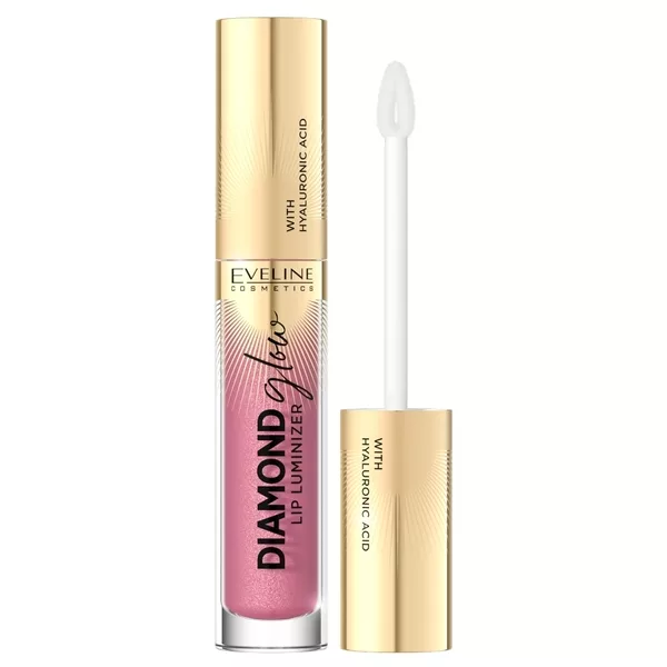 Eveline Diamond Glow Lip Luminizer, błyszczyk z kwasem hialuronowym, 05, 4ml