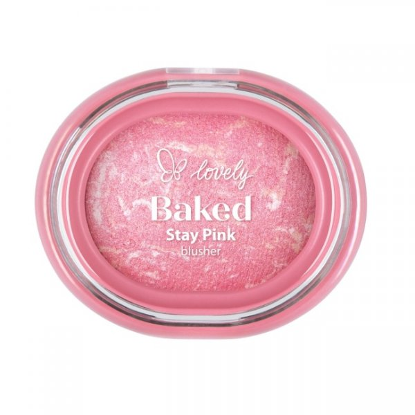 Lovely Stay Pink Baked Blusher wypiekany róż do policzków 03 3.5g