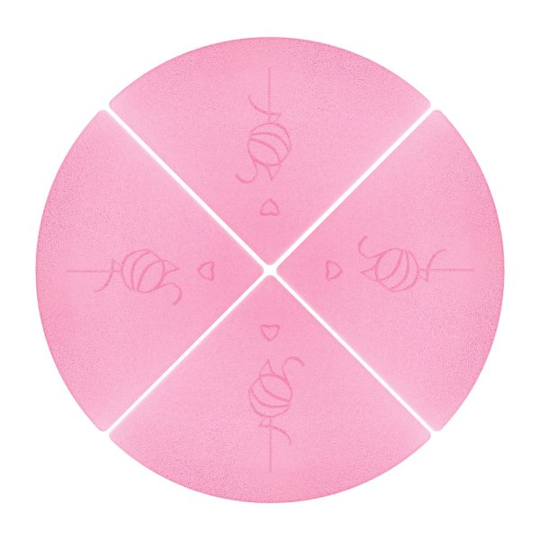 SugarPowder Trójcioszek trójkątna gąbeczka do makijażu 4szt.