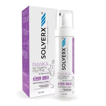 Solverx Little Princess pianka do higieny intymnej dla dzieci 200ml