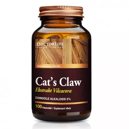 Doctor Life Cat's Claw Koci Pazur Extract 500mg suplement diety 100 kapsułek