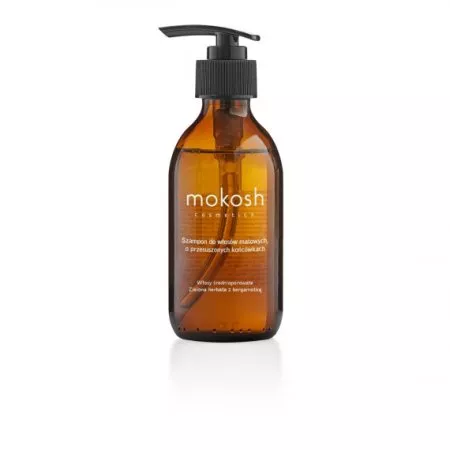 Mokosh, szampon do włosów matowych, Zielona herbata z bergamotką, 200ml