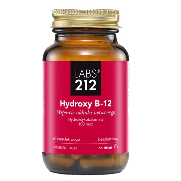 LABS212 Hydroxy B-12 suplement diety 60 kapsułek
