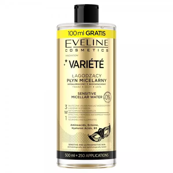 Eveline Cosmetics Variete łagodzący płyn micelarny 500ml