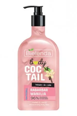 Bielenda Body Coctail Nawilżający Balsam Do Ciała Rabarbar + Wanilia, 400ml
