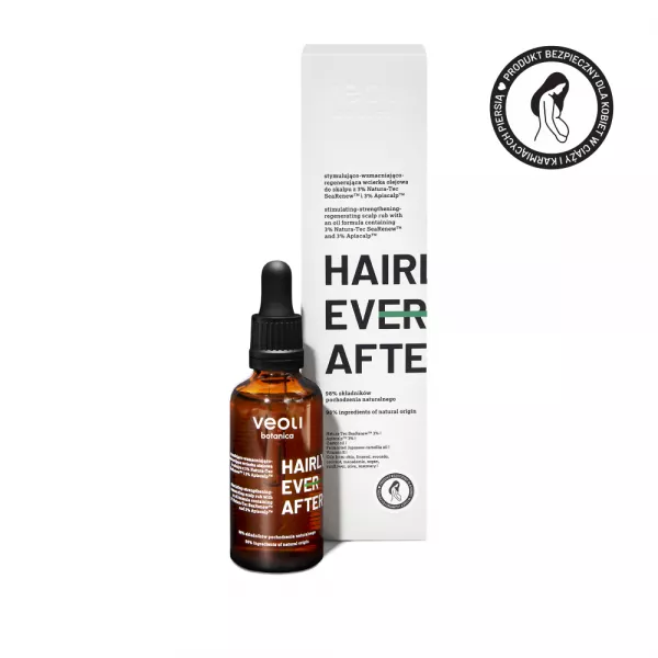 Veoli Botanica Hairly Ever After, stymulująco-wzmacniająco-regenerująca wcierka olejowa do skalpu, 50ml