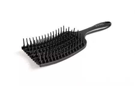 FOX, szczotka do włosów z elastomeru, czarna