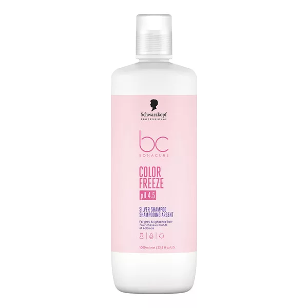 Schwarzkopf BC Color Freeze Silver, szampon ochładzający odcień blond, 1000ml