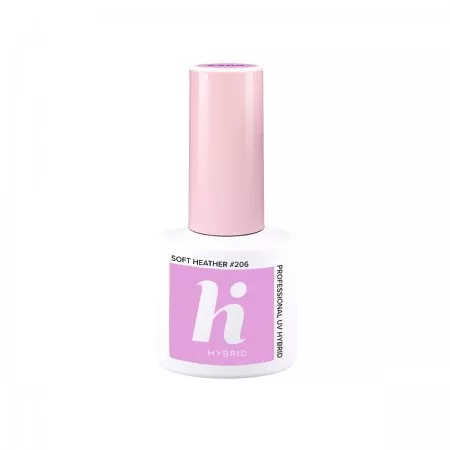 hi hybrid, lakier hybrydowy, 5ml, #206 Soft Heather