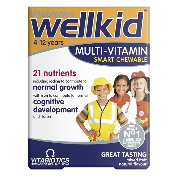 Vitabiotics Wellkid Multi-Vitamin suplement diety dla dzieci 30 tabletek do żucia - data ważności (5.2026)