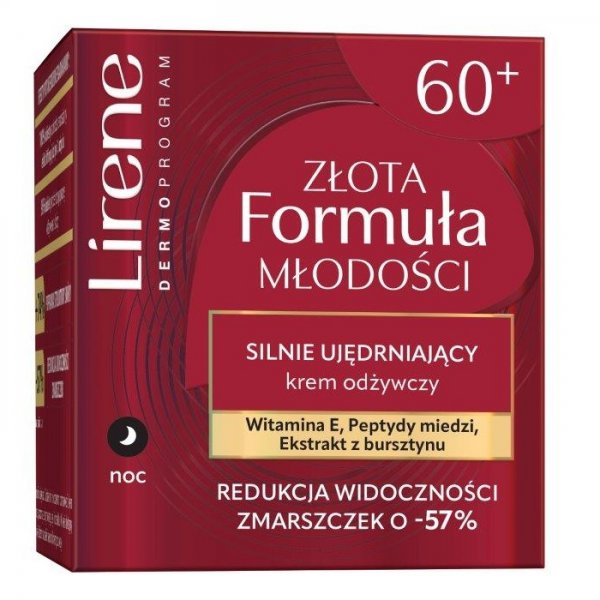 Lirene Złota Formuła Młodości silnie ujędrniający krem odżywczy 50ml