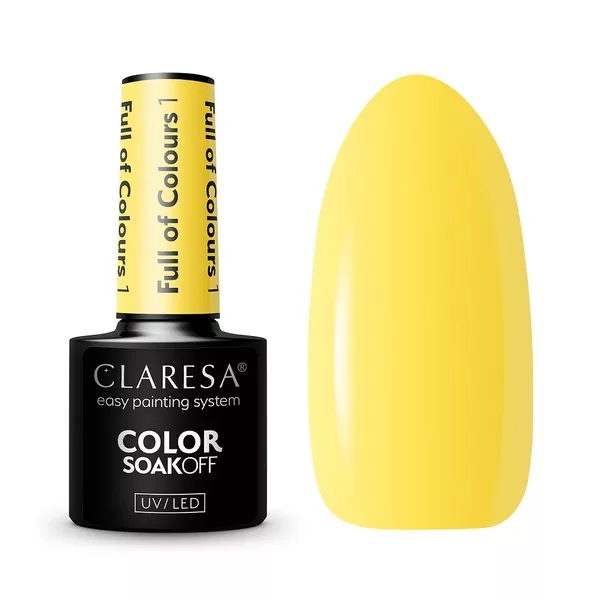 Claresa Color Soak Off UV/LED Full of Colours lakier hybrydowy 1 5g