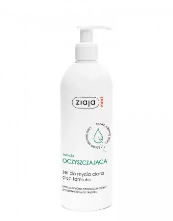 Ziaja Med Kuracja Oczyszczająca, oczyszczająca żel do mycia ciała deo formuła, 400ml
