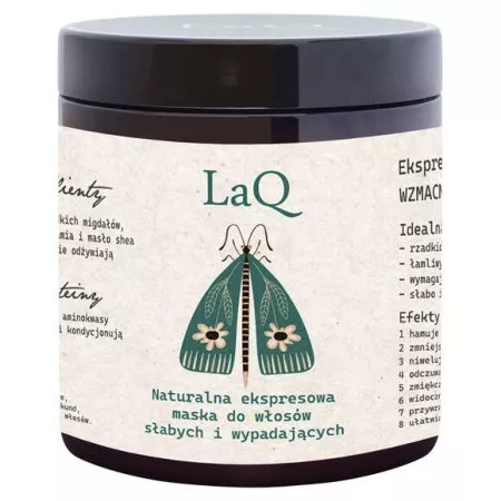 LaQ, wzmacniająco-odżywcza ekspresowa maska do włosów, 250ml