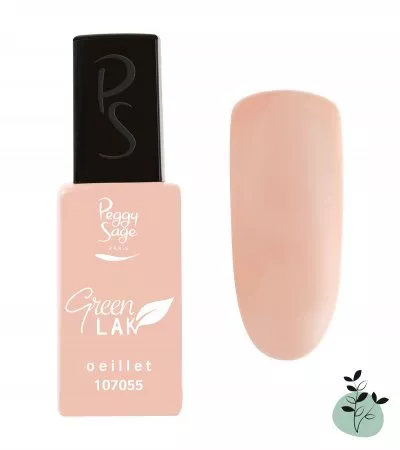 Peggy Sage Green Lak, lakier do paznokci utwardzany lampą UV/LED, oeillet, 10ml